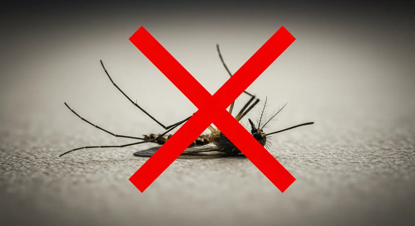dead mosquito red x