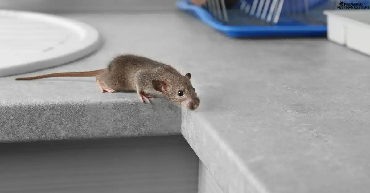 Rodent activity inside a Frisco, TX home near kitchen surfaces